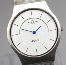 [N ESTADO PERFEITO] Skagen 233LSS-A ANA Relógio Masculino de Quartzo Prata Limitado Bateria JAPÃO Novo, usado comprar usado  Enviando para Brazil