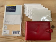 DIÁRIO ORGANIZADOR SOCIAL FILOFAX BELGRAVIA - VERMELHO MACIO LUXO COURO - MAIS INSERÇÕES comprar usado  Enviando para Brazil