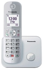 Bezprzewodowy telefon stołowy Panasonic KX-TG6851 srebrny na sprzedaż  PL
