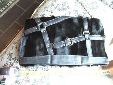 Handbag black leather for sale  CHURCH STRETTON