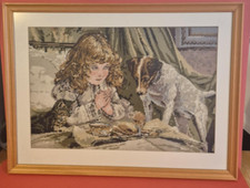 Vintage needlepoint art for sale  BEDFORD