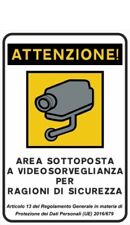 Cartello targa area usato  Italia