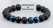 Bracelet perles pierre d'occasion  Bordeaux-