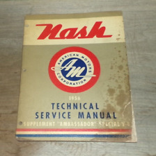 Nash 1956 technical for sale  Carrollton