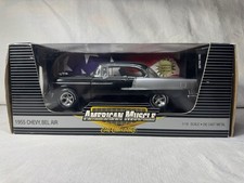 Chevy Bel Air edição limitada preto e prata 1/18 Ertl American Muscle 1955 comprar usado Chevy Bel Air edição limitada preto e prata 1/18 Ertl American Muscle 1955 comprar usado  Enviando para Brazil