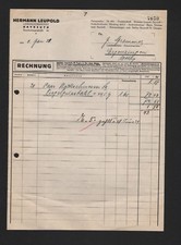 Bayreuth rechnung 1939 gebraucht kaufen  Leipzig
