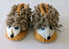 Chinelos ZOOTIES adoráveis HEDGEHOG feitos à mão lã do Quirguistão animal 0-12 meses novo com etiquetas comprar usado  Enviando para Brazil