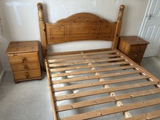 Pine double bed for sale  WOLVERHAMPTON