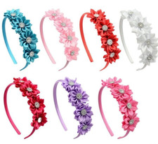 Flowers satin headbands for sale  RUGBY