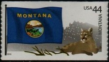 Bandiera stato montana usato  Spedire a Italy