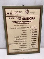 Quadro listino prezzi usato  Seregno