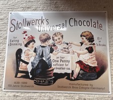 Emaille blechschild stollwerck gebraucht kaufen  Fröndenberg/Ruhr