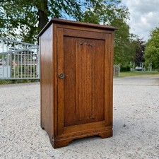 Mesita de noche vintage de roble estilo encanto antiguo armario plegable de lino mesita de noche armario segunda mano  Embacar hacia Mexico
