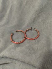 coral hoop earrings chips for sale coral hoop earrings chips for sale Kansas City