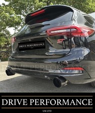 2 PONTAS DE ESCAPE AKRAPOVIC DE FIBRA DE CARBONO PRETA BRILHANTE 4,5” FORD FOCUS ST MK4 comprar usado  Enviando para Brazil