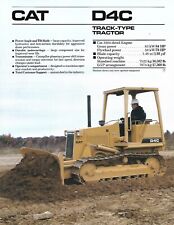 Folheto de equipamento - Caterpillar - D4C - Trator tipo pista - 1988 (E7210) , usado comprar usado  Enviando para Brazil