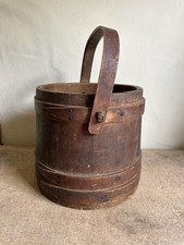 vintage rustic firkin bucket for sale  Somonauk