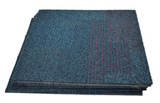 Lote de 8 quadrados de piso de azulejo carpete com apoio de borracha 20" x 20" mistura azul/vermelho/verde comprar usado  Enviando para Brazil