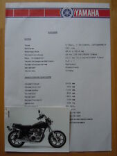 Yamaha 750 datenblatt gebraucht kaufen  Wiesloch