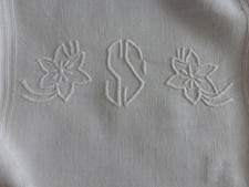 Antique rustic tablecloth d'occasion  Expédié en Belgium