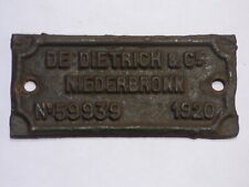Ancienne plaque constructeur d'occasion  Gouville-sur-Mer
