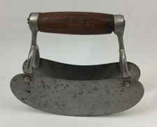 Liquidificador vintage cortador de ervas lâmina dupla cabo de madeira ferramenta de cozinha comprar usado  Enviando para Brazil