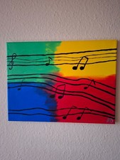 Acrylbild musiknoten abstrakt gebraucht kaufen Acrylbild musiknoten abstrakt gebraucht kaufen  Düsseldorf