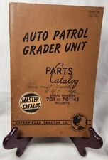 1946 Caterpillar Auto Patrol Grader Unit Parts Master Catalog Book 7G1 - 7G1145 comprar usado  Enviando para Brazil