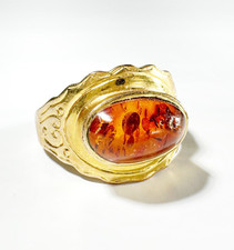 Gold vermeil amber d'occasion  Paris XVII
