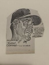 Desenho animado Jerry Walker Los Angeles Dodgers 1959 Sporting News beisebol 4X4 comprar usado  Enviando para Brazil