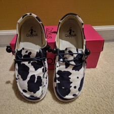 Chinelo de caiaque feminino Corkys em preto, cáqui, tweed marrom e leopardo pequeno comprar usado  Enviando para Brazil