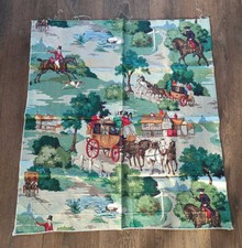 Vintage linen fabric for sale  BRIGHTON