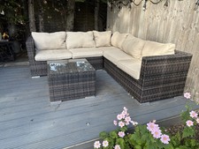 Corner rattan garden for sale  STAINES-UPON-THAMES