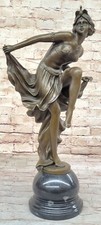 Grande Flamenco Ballerina Art Nouveau Bronzo Scultura Caldo Scultura Figura comprar usado  Enviando para Brazil