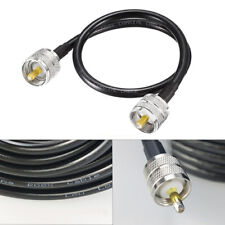 Rádio amador 1M CB PL-259 UHF macho para UHF macho mini 8 RG8X cabo coaxial antena de RF comprar usado  Enviando para Brazil