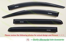 Protetores meteorológicos para 15/03-10/23 Mitsubishi Triton MQ MR DUAL CAB colorido preto comprar usado  Enviando para Brazil