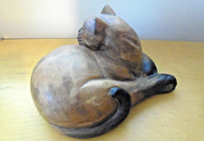 Wood carved cat for sale  WOLVERHAMPTON