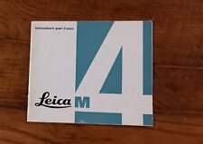 Leica iinstruction booklet usato  Imola