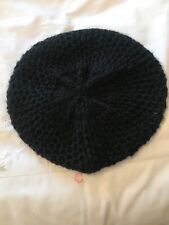 Black wool beret for sale  NORWICH