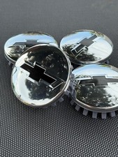 Tampas de centro de roda Chevrolet 4x 83mm preto cromado SILVERADO, SUBURBAN, TAHOE comprar usado  Enviando para Brazil