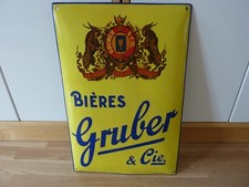 Emailschild bieres gruber gebraucht kaufen  Chemnitz