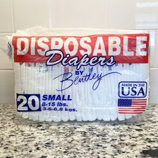 Fraldas descartáveis vintage Bentley pacote completo com 20 descontinuadas feitas nos EUA comprar usado  Enviando para Brazil