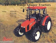 Farm Tractor Brochure - Zetor - Range 1 Super - 3321 4321 6321 7321 et al (FB547 comprar usado  Enviando para Brazil