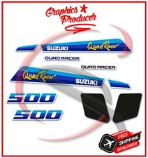 Usado, Suzuki LT500 Kit gráficos Quadracer Quadzilla Adesivo Modelo 87-90 Branco Para-lamas comprar usado  Enviando para Brazil