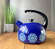 VINTAGE MEADOS DO SÉCULO 60 FLOWER POWER FLOCO DE NEVE ESMALTE FOGÃO TOP CHALEIRA COPCO?, usado comprar usado VINTAGE MEADOS DO SÉCULO 60 FLOWER POWER FLOCO DE NEVE ESMALTE FOGÃO TOP CHALEIRA COPCO?, usado comprar usado  Enviando para Brazil