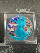 2025 American Silver Eagle 1 oz Independence Day Space Blue por Germania Estado perfeito comprar usado  Enviando para Brazil