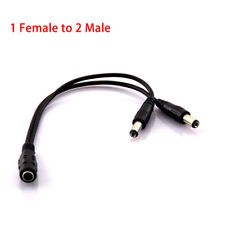 Usado, 2x 12V 1 Fêmea Para 2 Macho Conector de alimentação DC Cabo Pigtail Fio Led Fita De Luz comprar usado  Enviando para Brazil