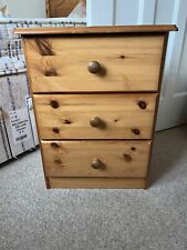 bedside drawers x 3 for sale  BILLERICAY