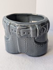 Vaso de cerâmica azul jeans vaso pop art novidade comprar usado  Enviando para Brazil