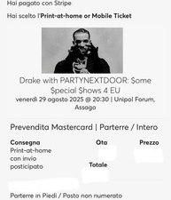 Biglietti concerto drake usato  Frascati